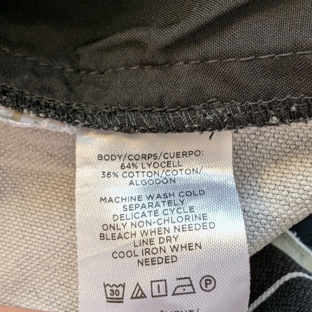 Ann Taylor Womens Pants High Rise Pull-on Elastic Waist Lyocell Black Medium - Picture 6 of 6